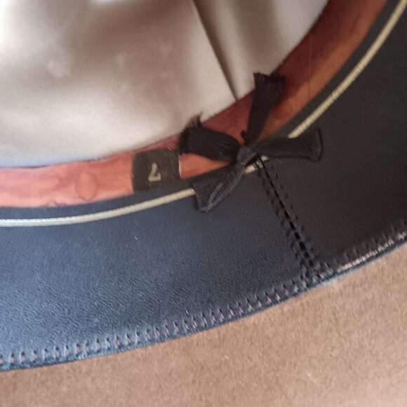 Men's sz 7 Vintage Resistol Stagecoach 1970's Cowboy Hat Western Rancher 1978 - Picture 7 of 14